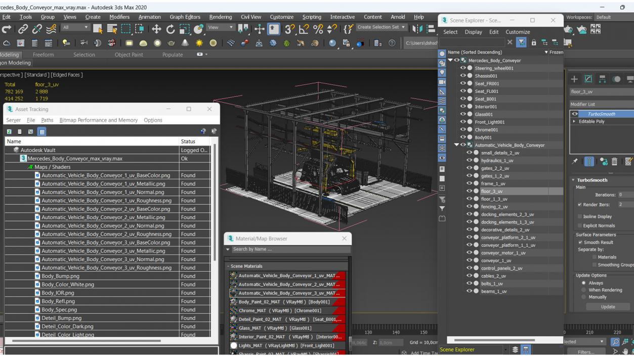 Mercedes Body Conveyor 3D