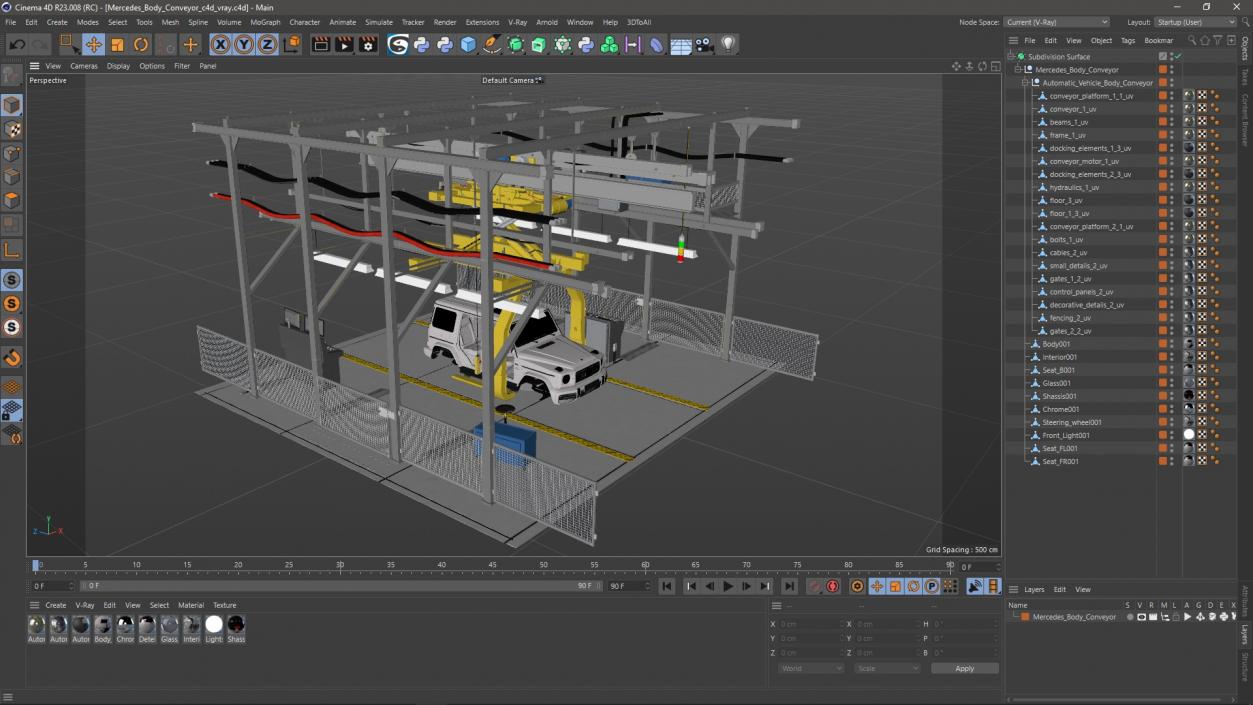 Mercedes Body Conveyor 3D