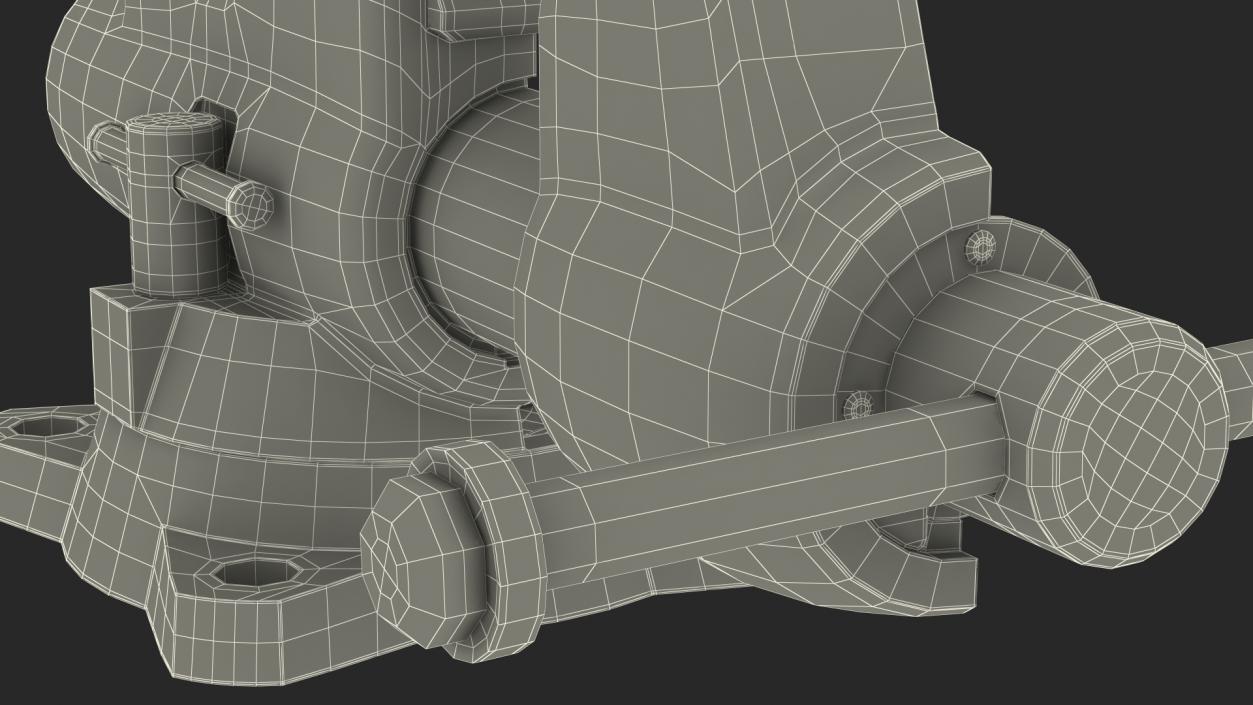 Bench Vise Cross Section 3D model