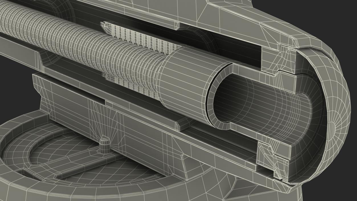 Bench Vise Cross Section 3D model