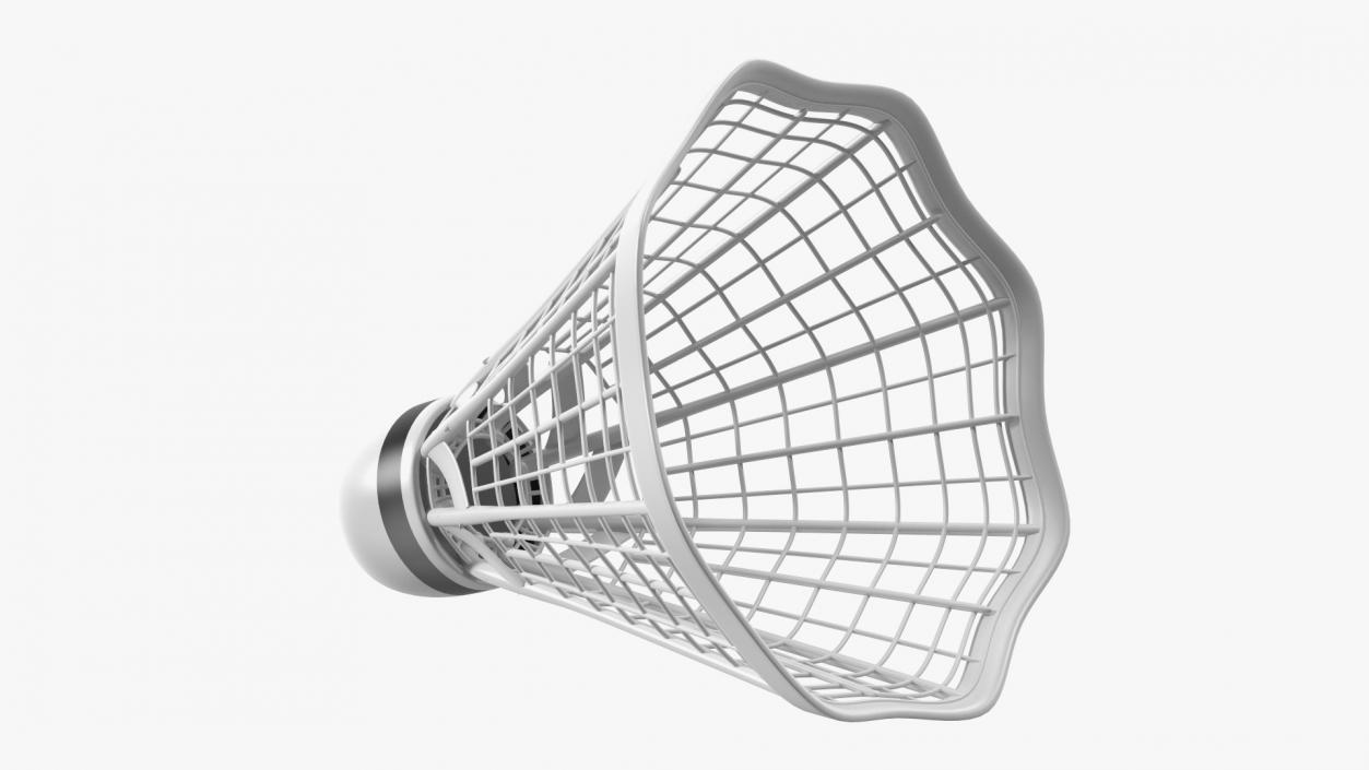 3D Badminton Racquet and Shuttlecock model