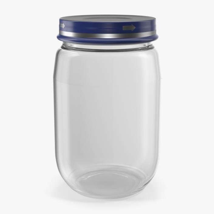 Baby Food Empty Jar 170g 3D model