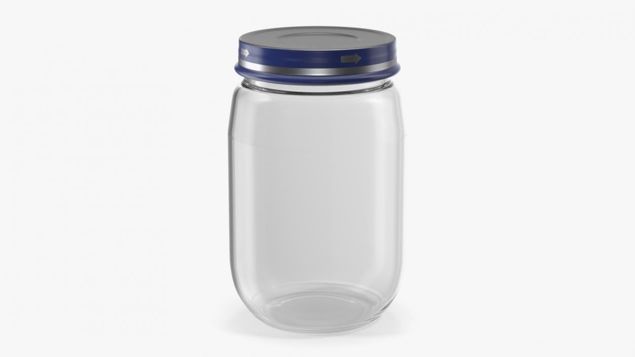 Baby Food Empty Jar 170g 3D model