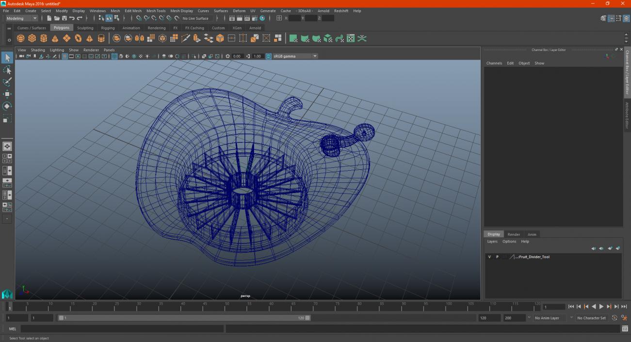 3D Fruit Divider Tool model