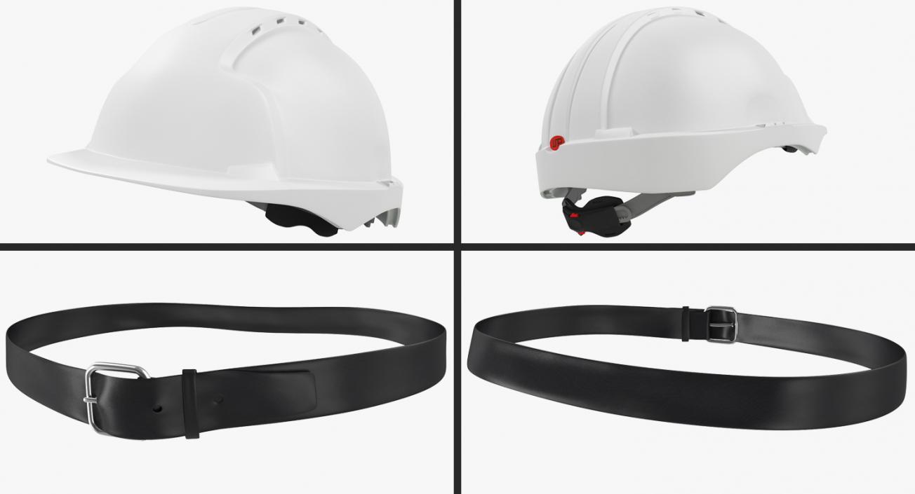 3D model Construction Engineer in Hardhat  Rigged