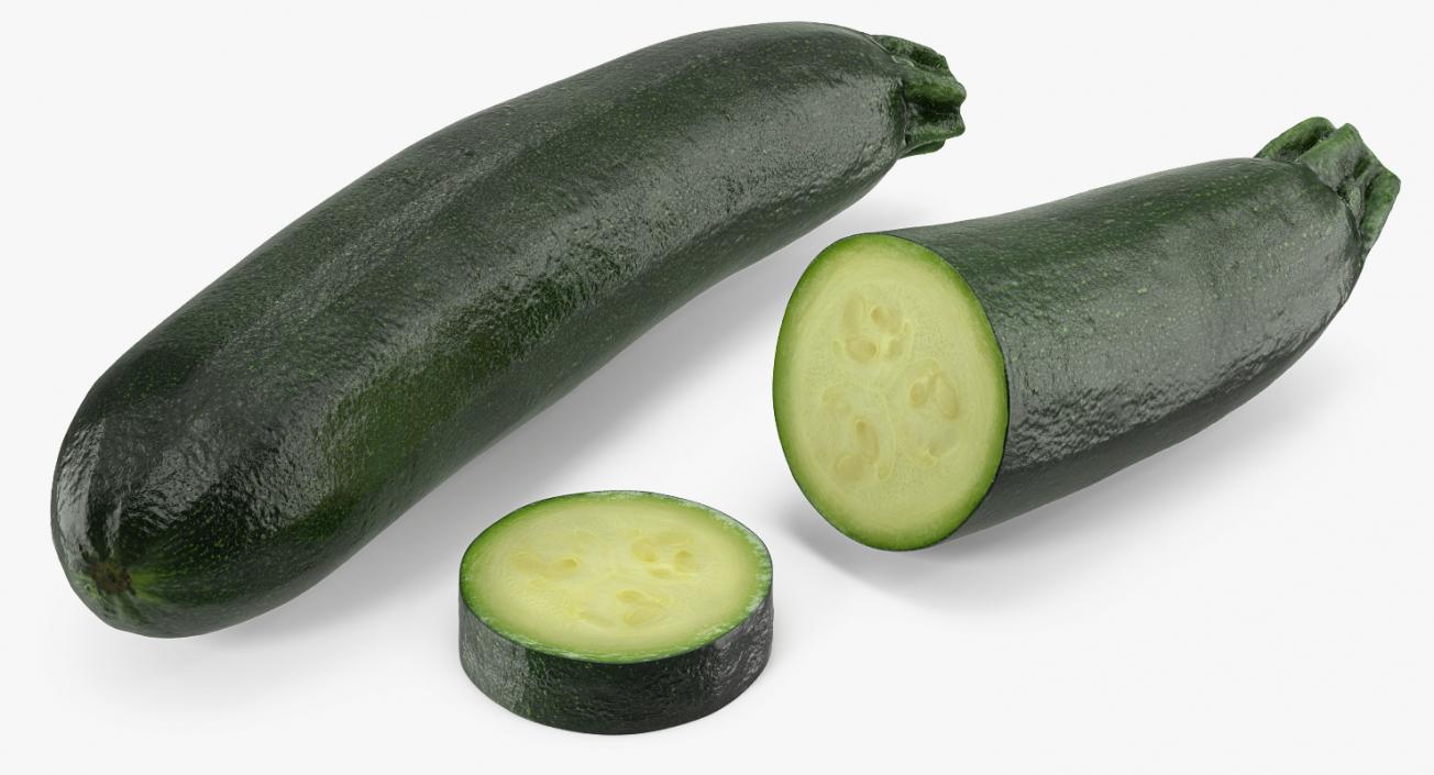 Zucchini Collection 3D model