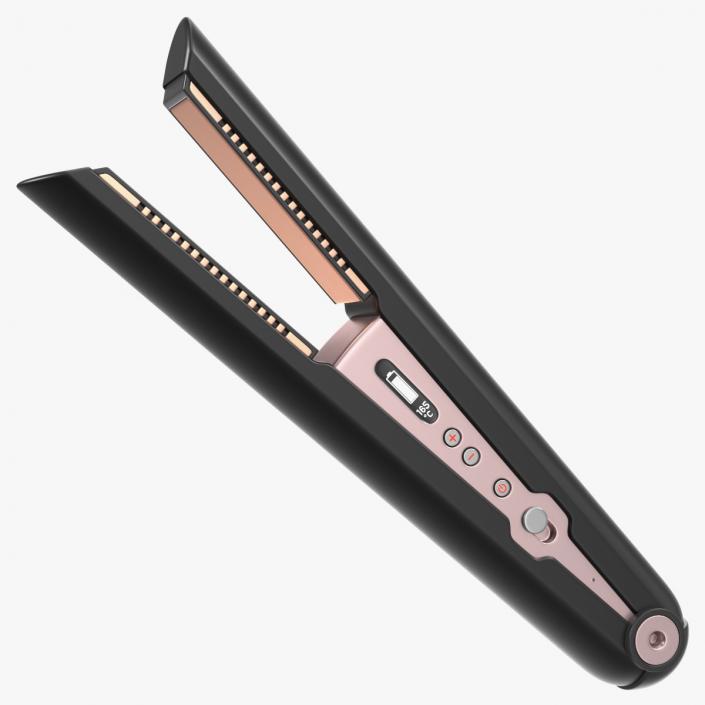 3D Hair Straightener Black model