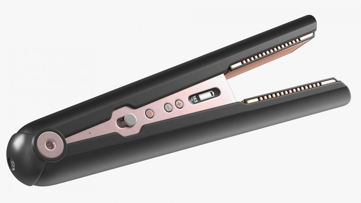 3D Hair Straightener Black model