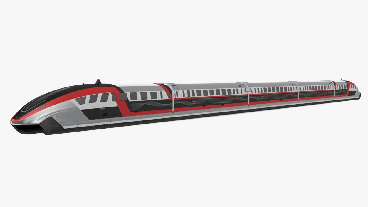 3D Maglev Train Red