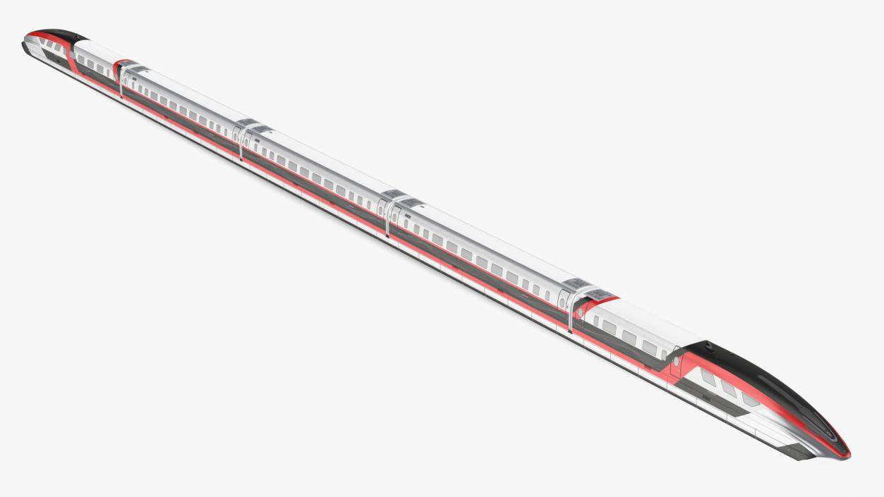 3D Maglev Train Red