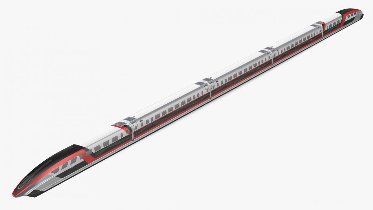 3D Maglev Train Red