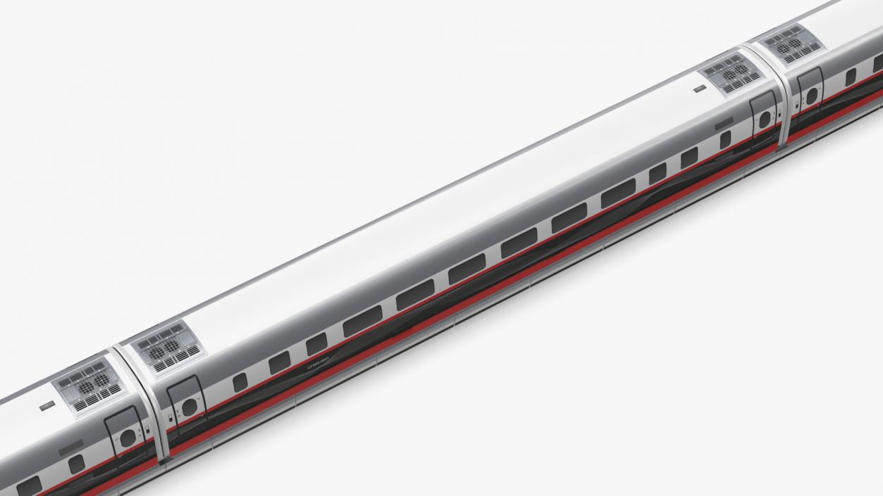 3D Maglev Train Red