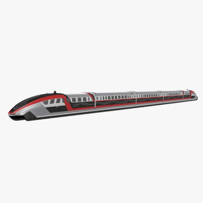 3D Maglev Train Red