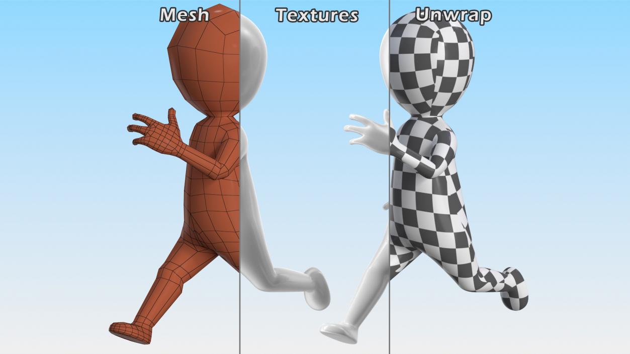 Stickman Collection 3D model