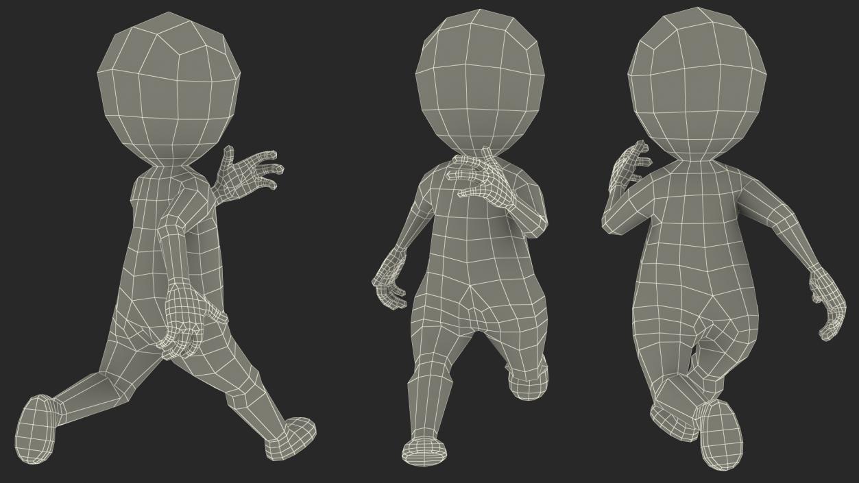 Stickman Collection 3D model