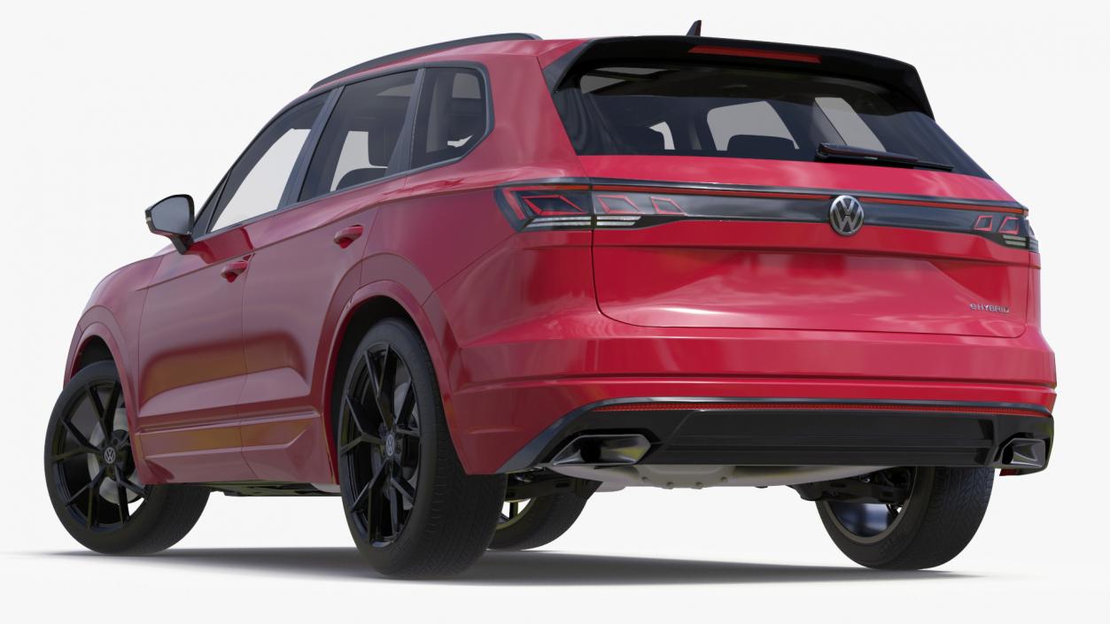 Volkswagen Touareg 2024 Red Rigged 3D model