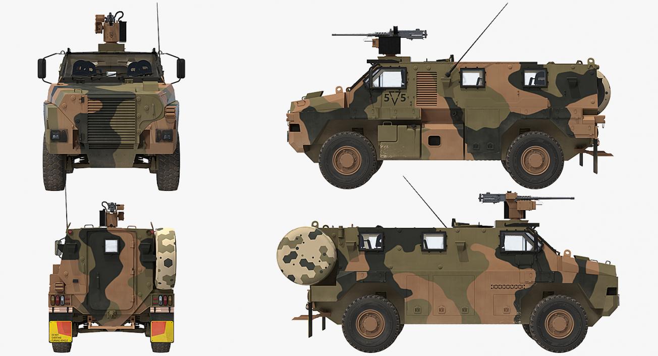 3D MPV 4x4 Bushmaster Camo model