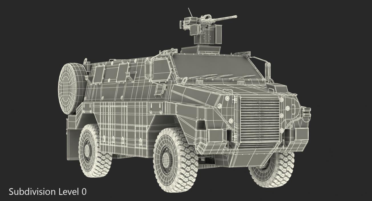 3D MPV 4x4 Bushmaster Camo model