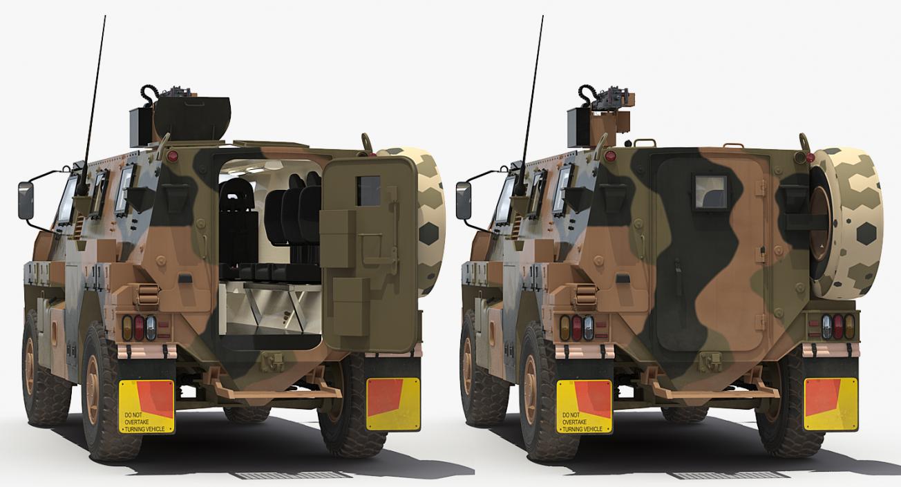 3D MPV 4x4 Bushmaster Camo model