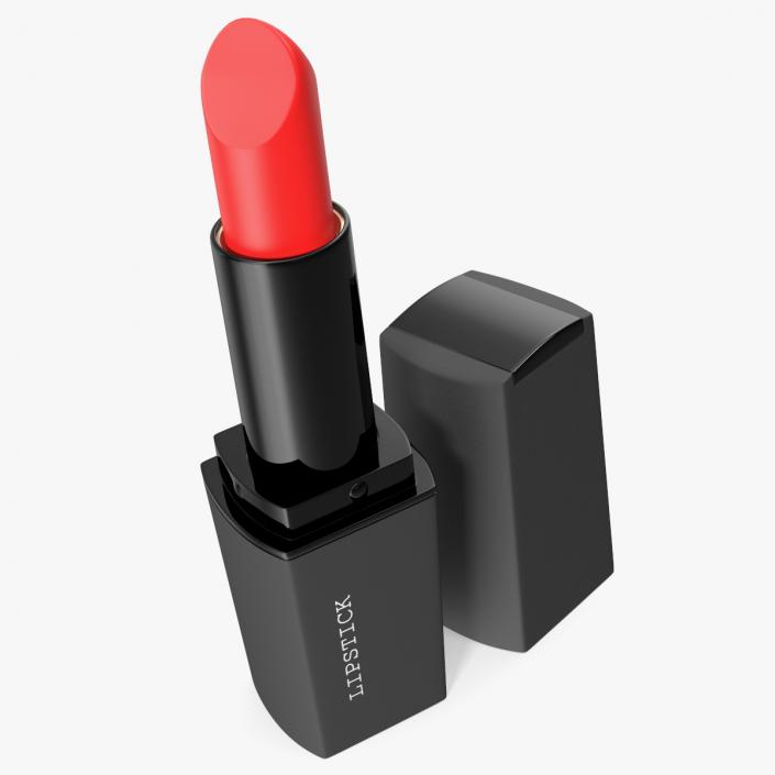 Square Lipstick Red 3D model