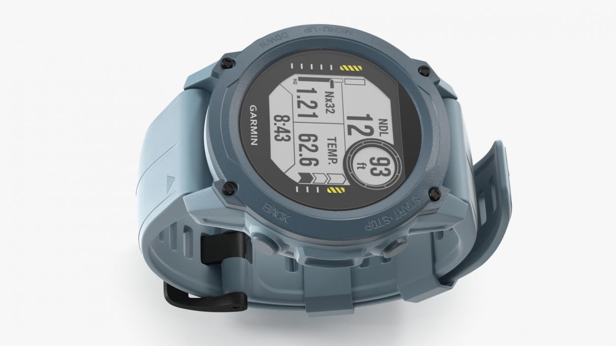 3D model Smartwatch Garmin G1 Hurricane Blue