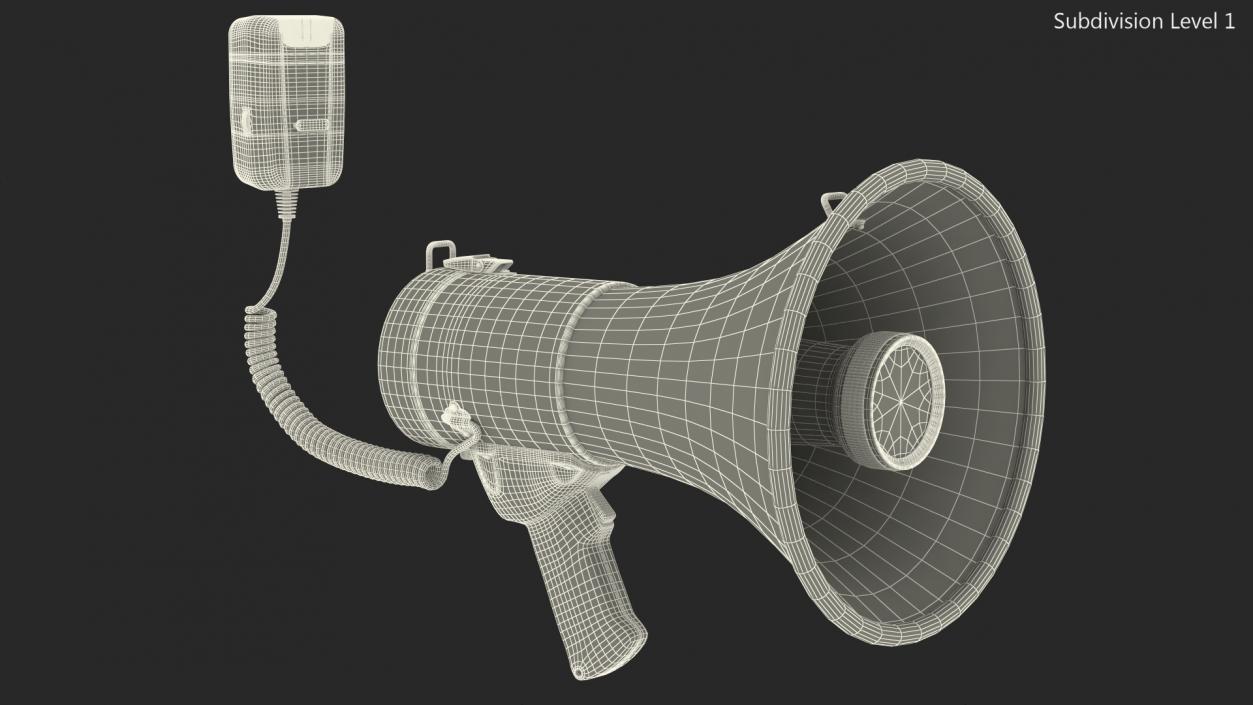 3D model Megaphone Handheld Loudspeaker