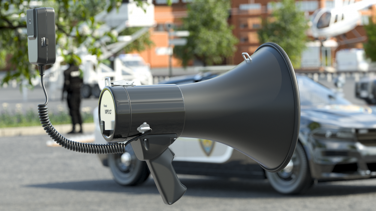 3D model Megaphone Handheld Loudspeaker