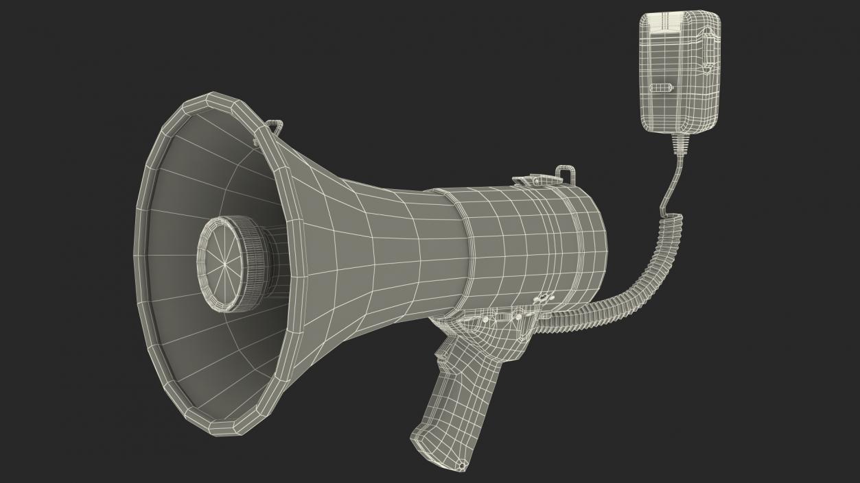 3D model Megaphone Handheld Loudspeaker