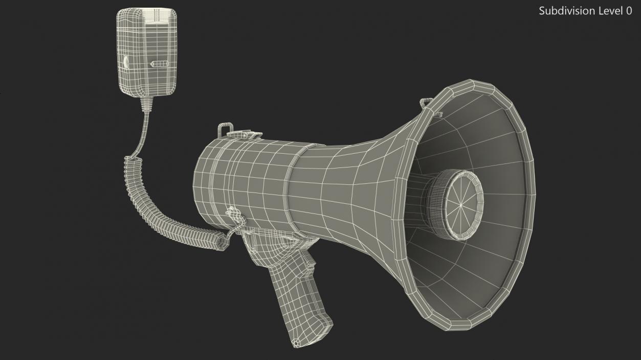 3D model Megaphone Handheld Loudspeaker