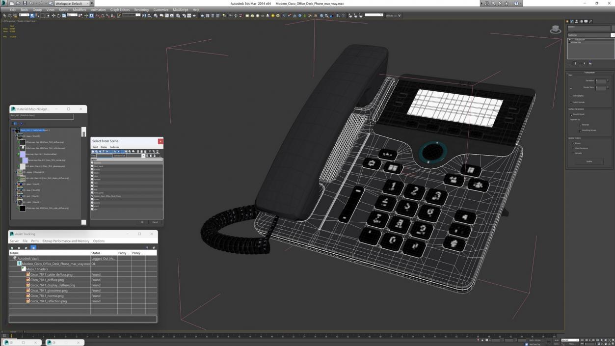 3D model Modern Cisco Office Desk Phone