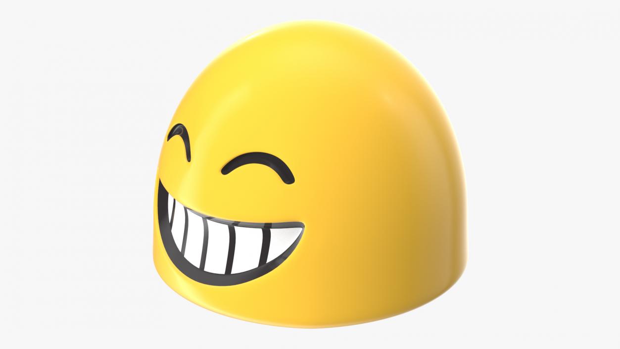 Beaming Face with Smiling Eyes Android Emoji 3D model