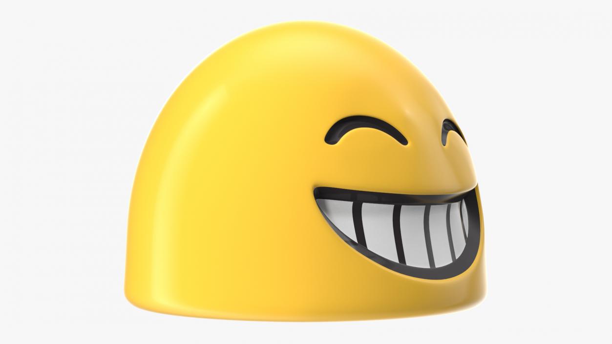 Beaming Face with Smiling Eyes Android Emoji 3D model