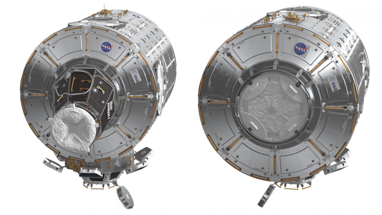 3D ISS Module Tranquility Node 3 with Cupola Module model