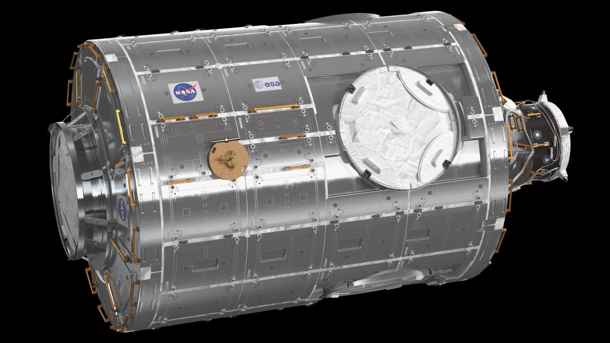 3D ISS Module Tranquility Node 3 with Cupola Module model