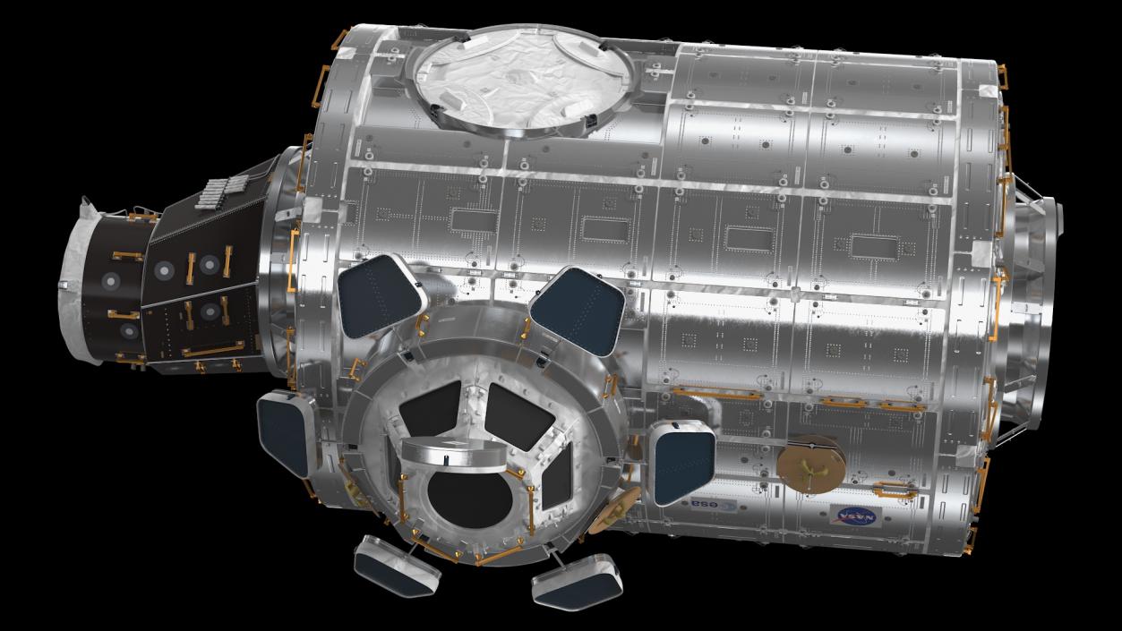 3D ISS Module Tranquility Node 3 with Cupola Module model