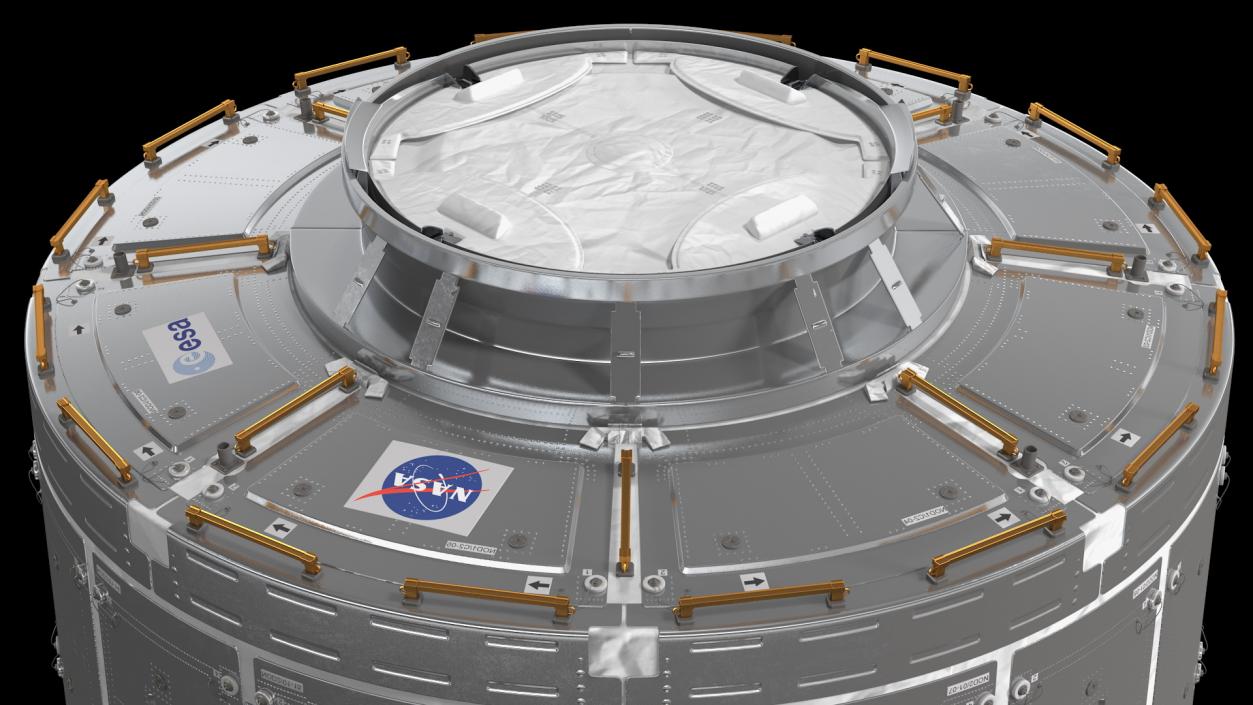 3D ISS Module Tranquility Node 3 with Cupola Module model