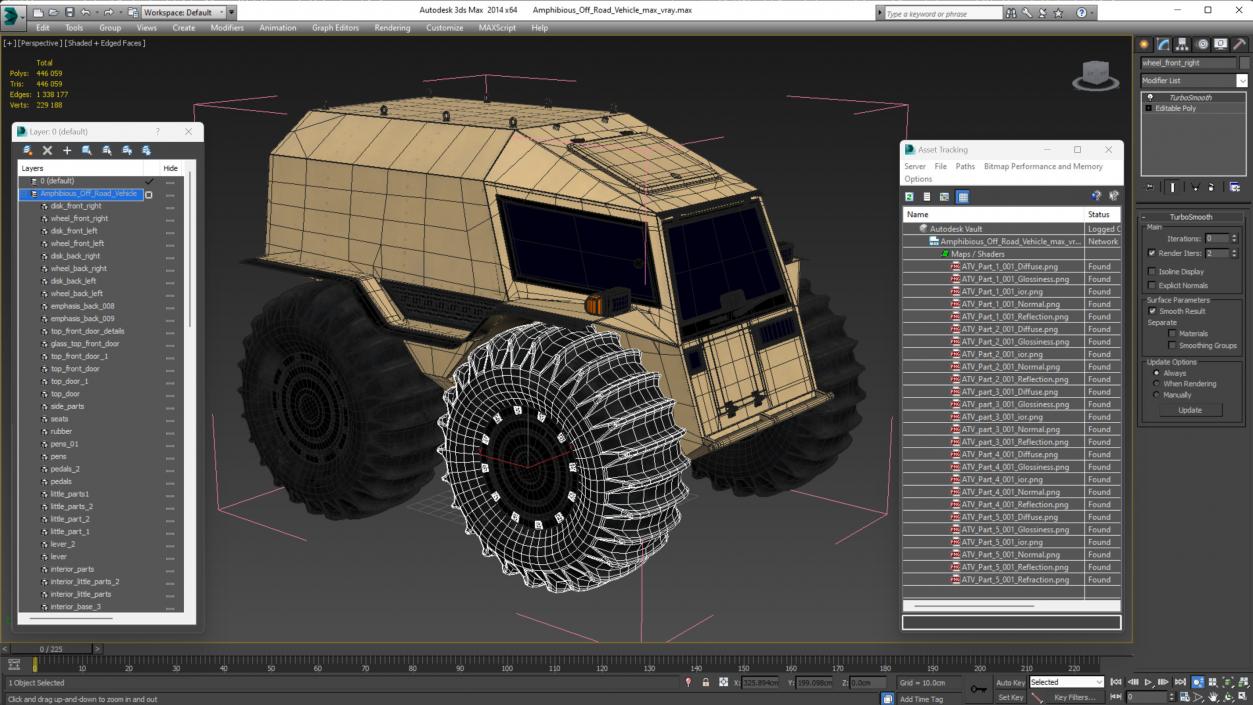 Amphibious Off Road Vehicle 3D