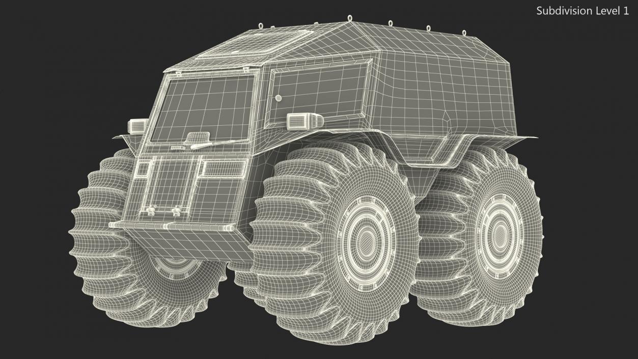 Amphibious Off Road Vehicle 3D