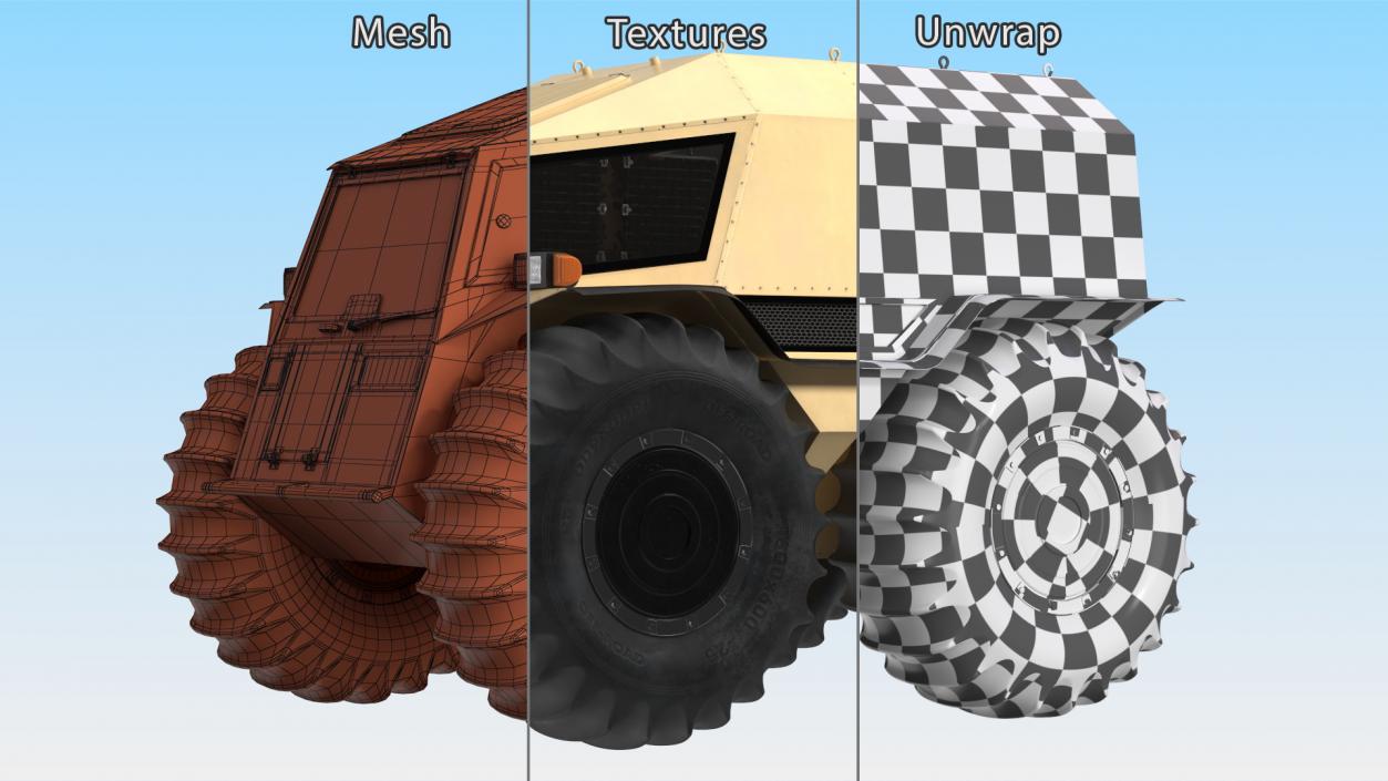 Amphibious Off Road Vehicle 3D