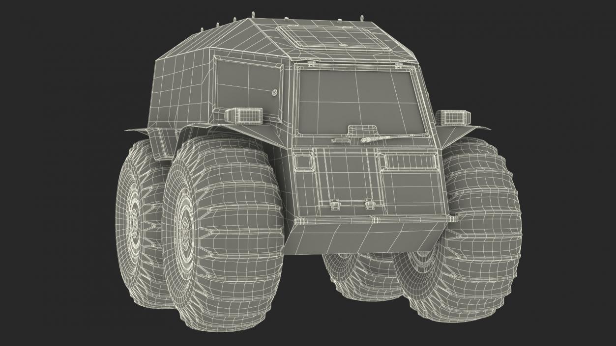 Amphibious Off Road Vehicle 3D