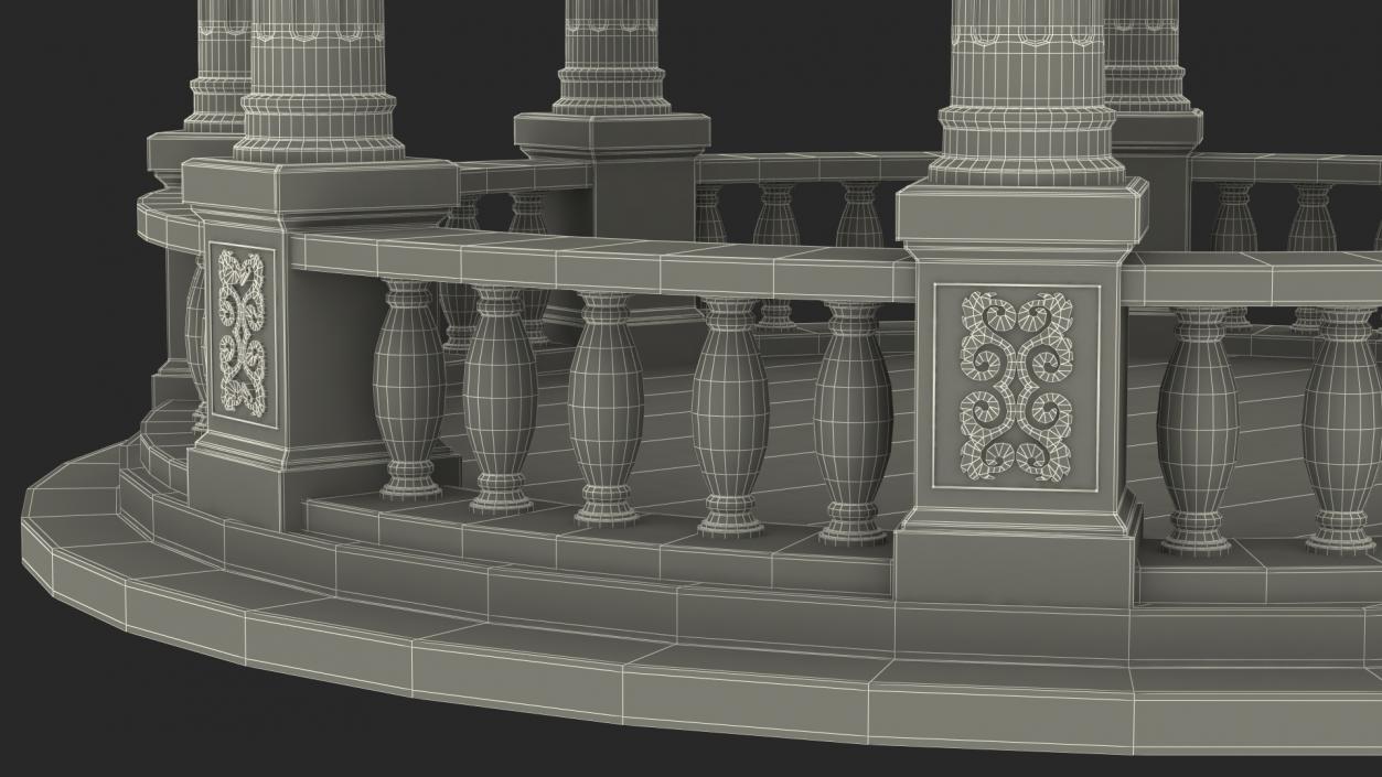 Stone Gazebo 3D