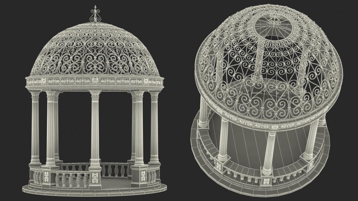 Stone Gazebo 3D