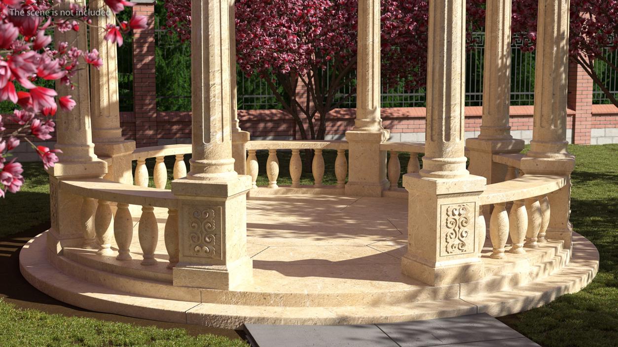 Stone Gazebo 3D