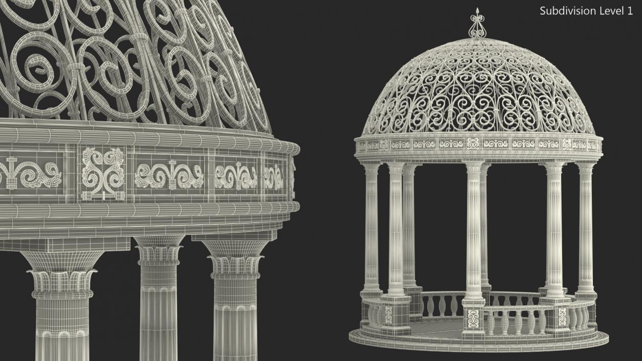 Stone Gazebo 3D