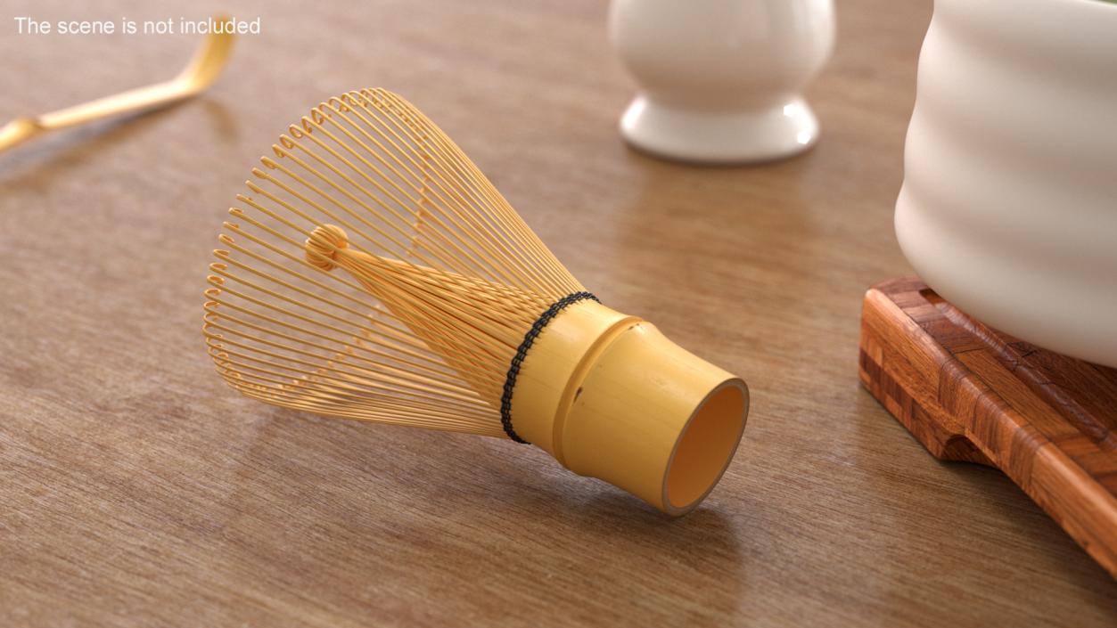 3D Bamboo Matcha Tea Whisk model