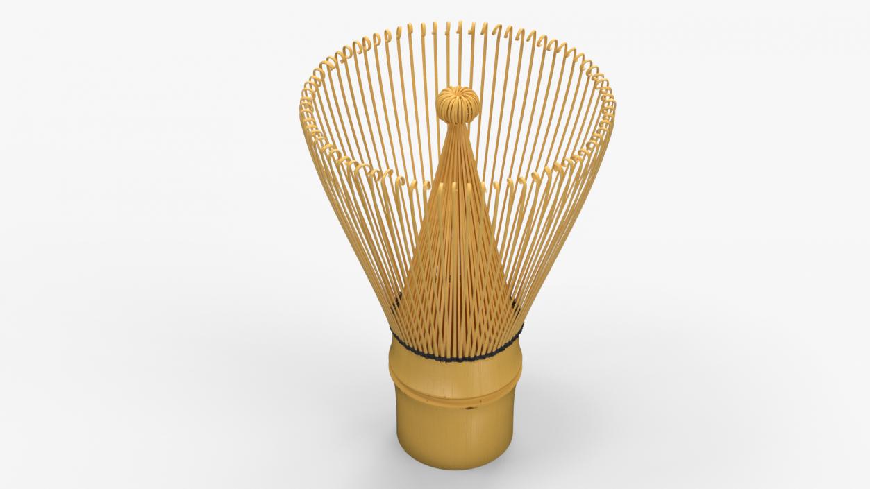 3D Bamboo Matcha Tea Whisk model