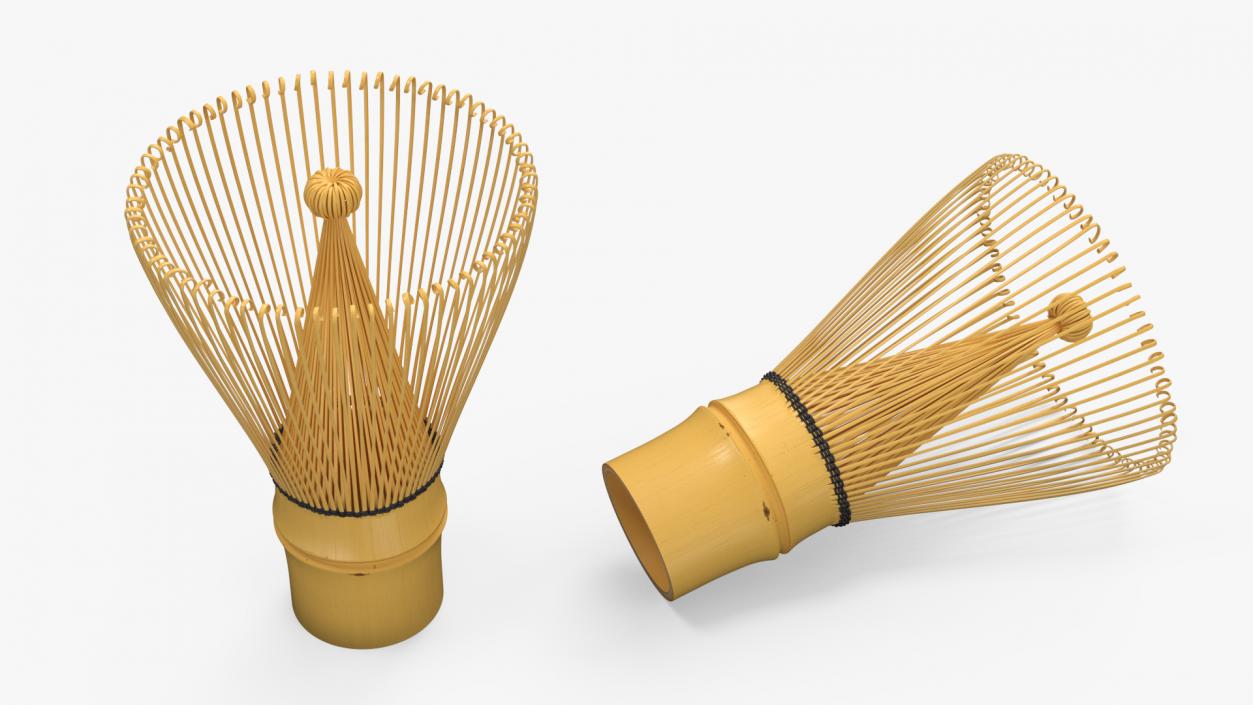 3D Bamboo Matcha Tea Whisk model