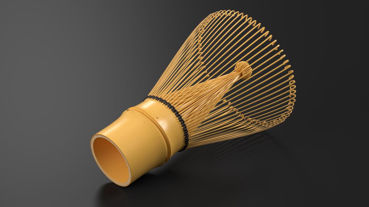 3D Bamboo Matcha Tea Whisk model