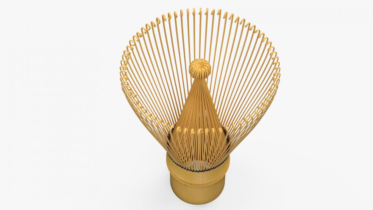 3D Bamboo Matcha Tea Whisk model