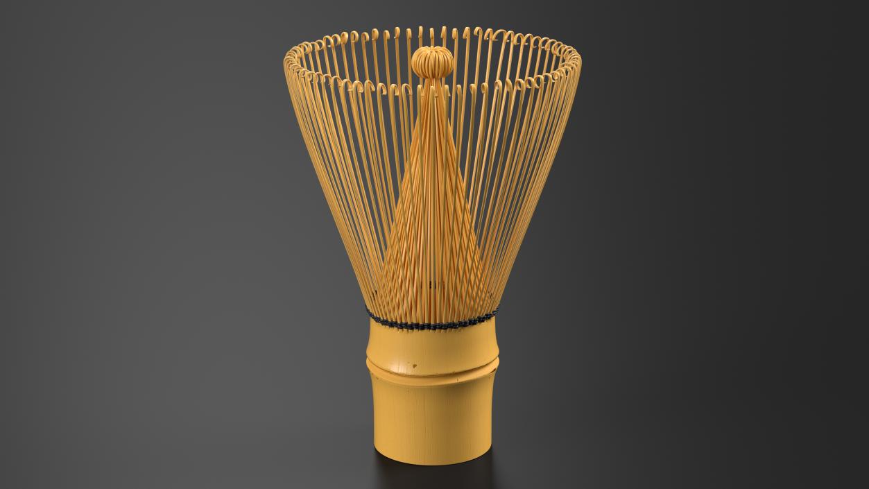 3D Bamboo Matcha Tea Whisk model